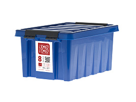 Пластиковый контейнер для хранения Rox box 8л синий